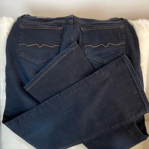 Red Engine black denim